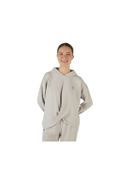 SKECHERS W Soft Touch Hoodie Sweatshirt Women Gray Sweatshirt S242151-013