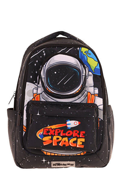 ELATAE Waterproof Fabric Boy's Multi-Eye Orthopedic Backpack School Bag L5253