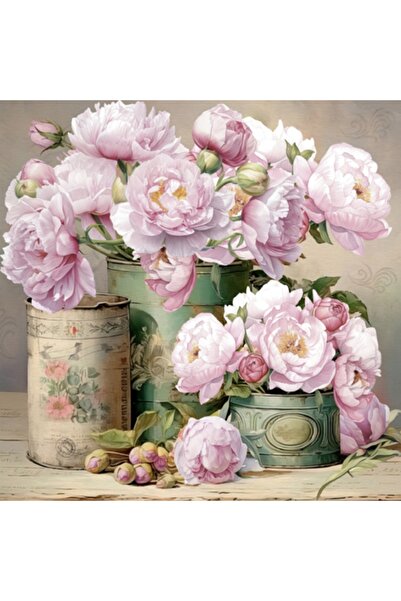 Ti Flair ROMANTIC PEONY DESENLİ PEÇETE