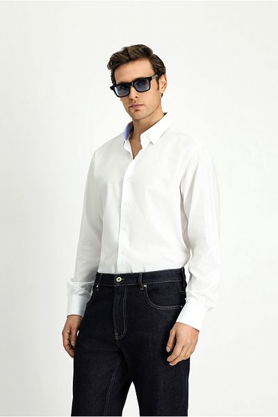 Kiğılı Long Sleeve Classic Patterned Cotton Shirt
