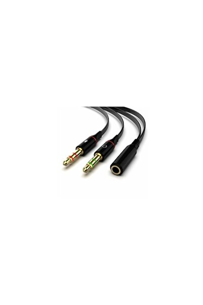 SOHO Cablu Jack 3.5 mm tata si Jack 3.5 mm mama, audio si microfon, 20 cm, Negru