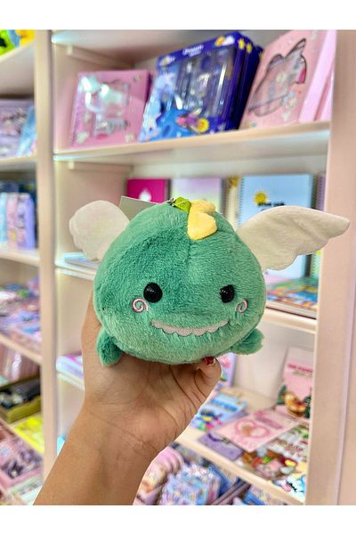 Wisevelya Tail Wagging Dinosaur Plush Keychain