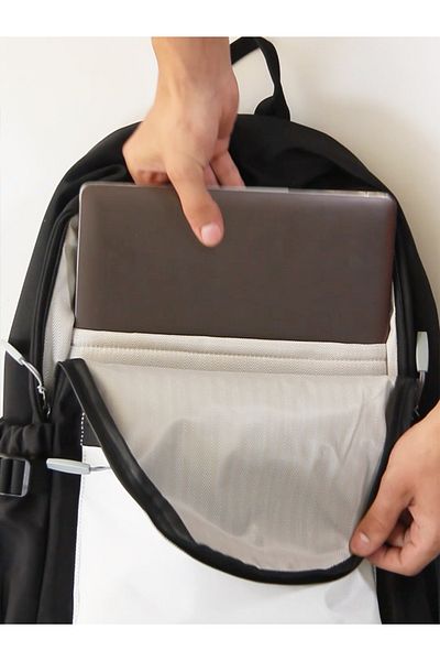 Alone Black Unisex Laptop Backpack – for School, Travel, Sightseeing and Daily Use