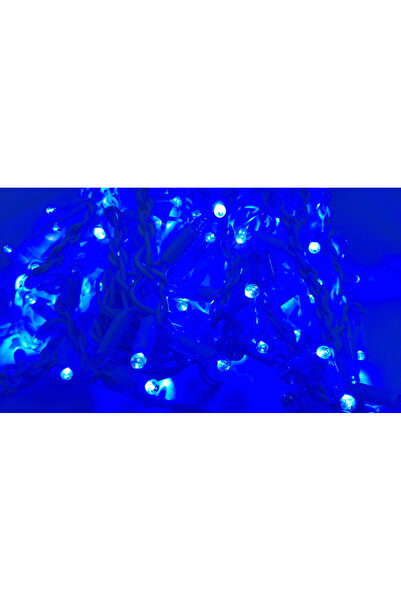 SDX Market Instalație de Crăciun, franjuri albastre FLASH de 8 m, 176 LED-uri...