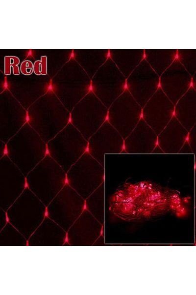 SDX Market Christmas Installation, 5 m x 1 m, Flash Net, Red, 136 LEDs, SDX, 9117R / flash net
