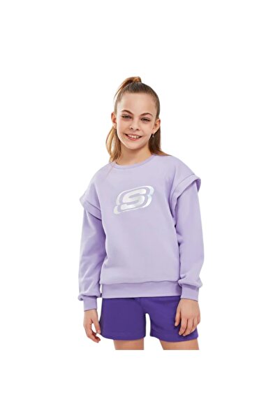 SKECHERS Kız Çocuk Lila Sweatshirt