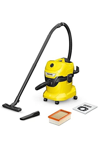 Karcher Kärcher WD 4 16282030, Wet and Dry Vacuum Cleaner, Yellow, 1000 W, 20 litres