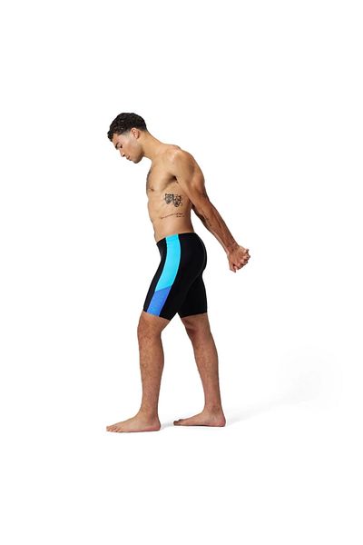 SPEEDO Dive Splice Jammer Men's Swimmer Swimsuit Black