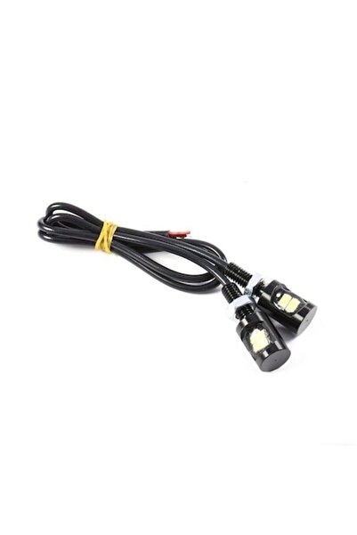 SOHO Set cu 2 lumini auto LED cu diametrul de 12 mm, 12V, albastre