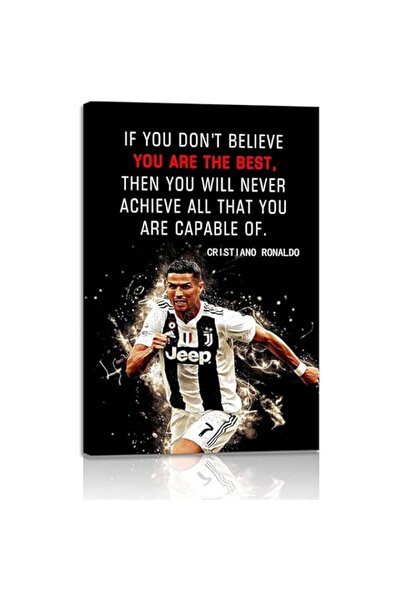 Generic ملصق كرة قدم قماشي مع اقتباسات ملهمة من BPA Superstar