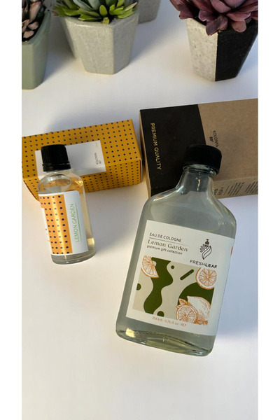 Saltos Limon Bahçesi Kolonya Set 2 Boy Cam Şişe 200 ml - 50 ml Limon Kolonyas...