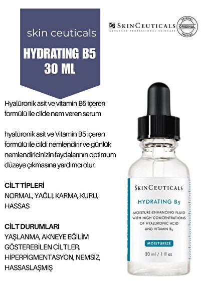 SkinCeuticals Hyalüronik Asit ve Vitamin B5 İçeren Cildi Nemlendirici Hydrati...