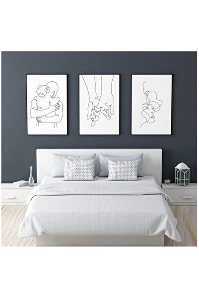 Generic لوحة فنية جدارية مطبوعة بخط BPA لزوجين، حب وقبلة، ملصقات ومطبوعات نور...