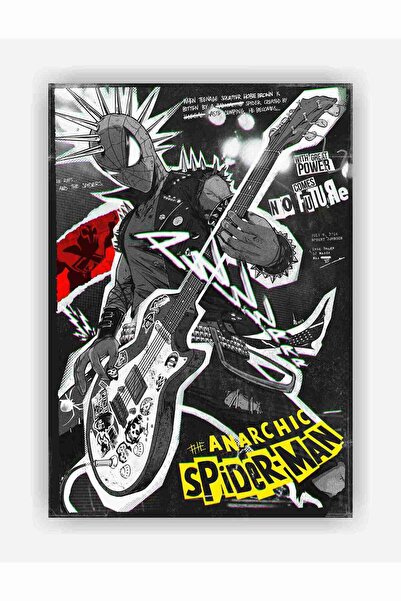 Spider Punk Anarchic Paper Poster - Frameless