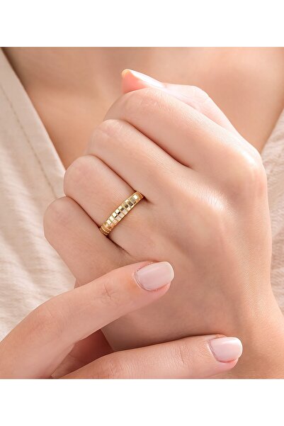 Hakan Güler Kuyumculuk 14 Ayar Altın Ajda Model Minimal Yüzük