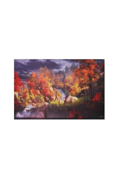 Generic ديكور جداري عالي الدقة من مادة بي بي إيه، مشهد جبلي، تصميم مميز، حبر ...