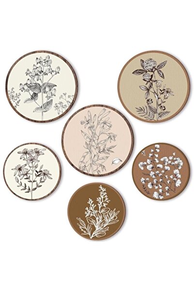 Generic ديكور جداري خشبي على شكل مزرعة بوهو من باريدات، 6 قطع، بتصميم بوهيمي ...