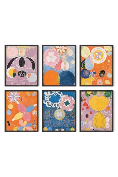 Generic HAUS AND HUES Hilma Af Klint Wall Decor - Set of 6 Famous Art Prints,...