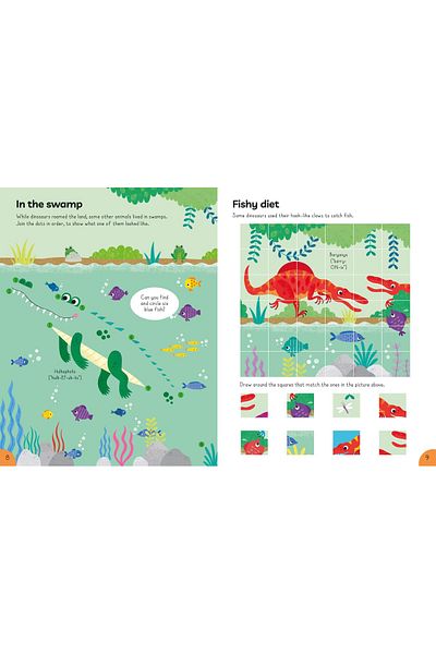 Usborne Children's book, Usborne, Big Activity Book Dinosaurs, 4+ years