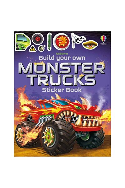 Usborne Build your own Monster Trucks Sticker Book