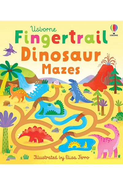 Usborne Children's book, Usborne, Fingertrail Dinosaur Mazes, 1+ years