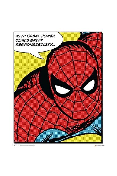 Generic بيراميد إنترناشيونال سبايدرمان - اقتباس (ملصق صغير)، 40 × 50 × 1.3 سم...