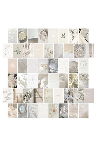 Generic ديكور غرفة جميل لفتاة الفانيليا من تو دايز، طقم كولاج جداري لفتاة الف...