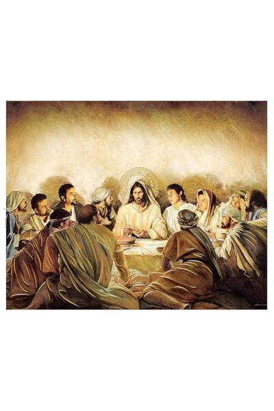 Generic Artediseño piezas maestras Saint Last Supper (8"x10") Gold Foil - Rel...