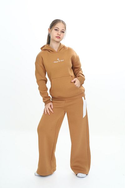 Toontoy Girl's Hooded Tracksuit Set