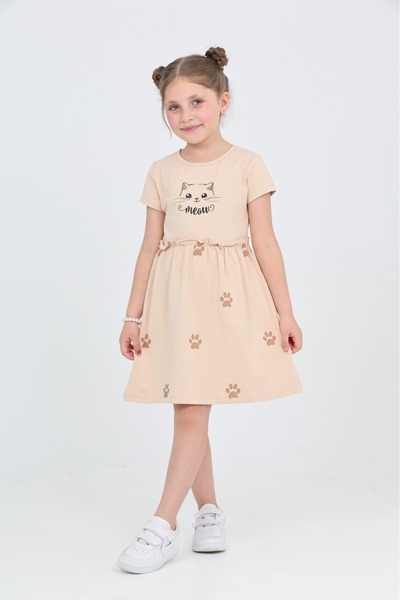 Toontoy Φόρεμα για κορίτσια γάτα με τύπωμα