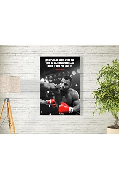 Generic لوحة فنية جدارية عليها اقتباسات مايك تايسون من مادة BPA® سهلة التعليق...