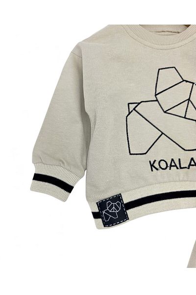 voyyo kids baby Baby Boy 6-9-12-18-24 Months Seasonal Koala Printed Baby Set, Long Sleeves, Crew Neck