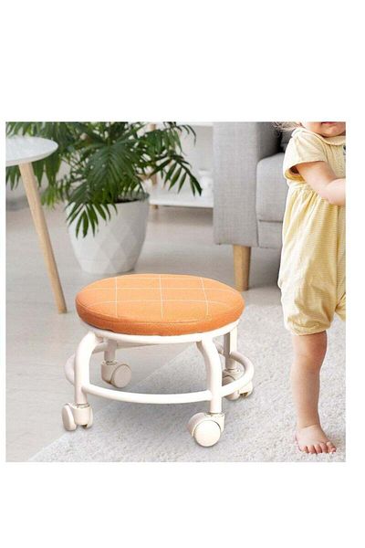 Cyber Low Rolling Stool Short Roller Seat Chair 360° Rotating