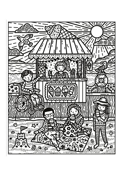 Usborne Children's book, Usborne, Seashore Magic Painting Book, 5+ years