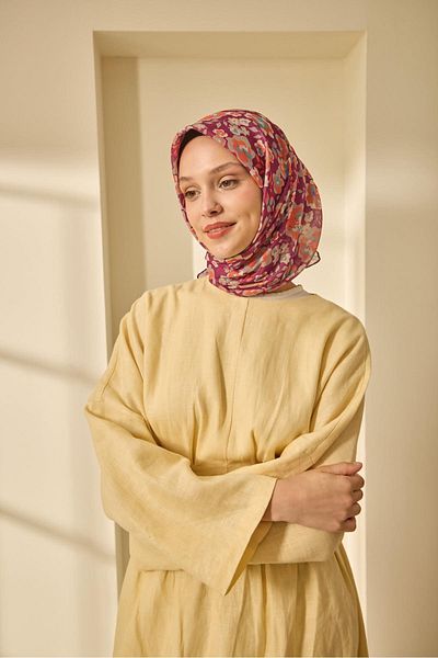 Silk Home Mine Pattern Soft Cotton Scarf