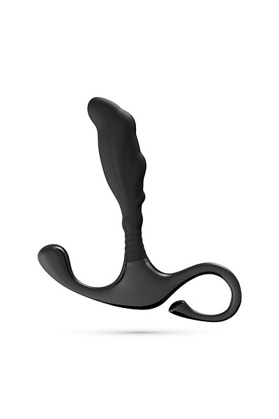 Crushious Djinn Silicone Prostate Massager, Ergonomic Design, Black, 10.5 cm