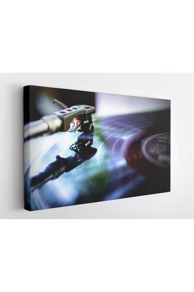 Generic لوحة فنية جدارية من قماش الفينيل على شكل خرطوشة مشغل أسطوانات فينيل B...