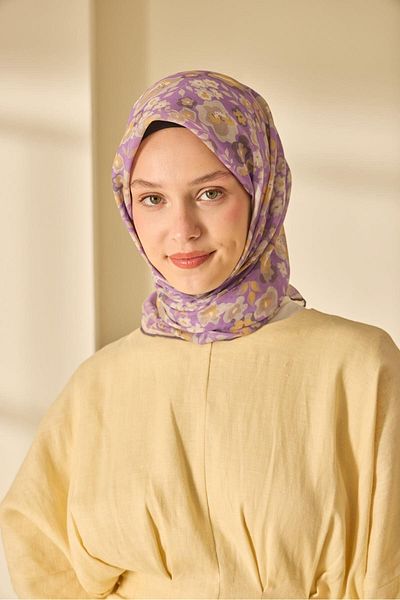 Silk Home Mine Pattern Soft Cotton Scarf