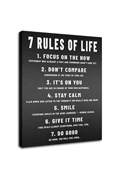 Generic ديكورات جدران مكتبية من bpa، قواعد الحياة السبع، ملصقات، فنون جدارية ...