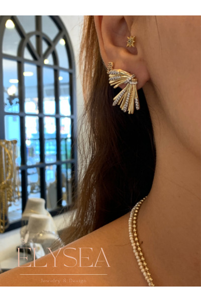 Elysea Jewelry & Design Celestia Koleksiyonu Şık Elegant Pinterest Küpeler