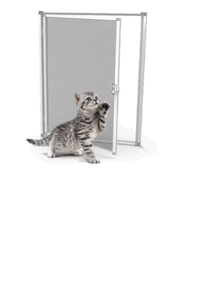 AYSO KOZMETİK Yırtılmaz Menteşeli Pencere Kedi Sinekliği (pet tül) ANTRASİT (EN: 0-70, BOY:0-130)