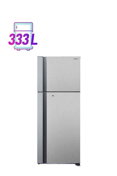 Hitachi Top Mount 2 Doors Refrigerator (15.9 CU FT, 450L), Inverter, Silver R-V606PS9KPSV