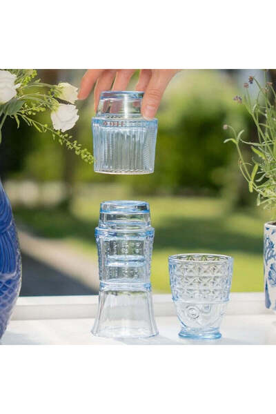 Flying Tiger Copenhagen 4 Parça Balık Şeklinde Cam Bardak Takımı