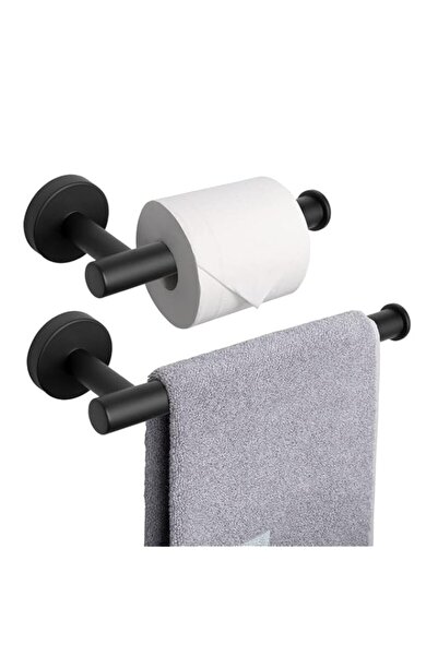 Generic حامل ورق تواليت للحمام من نير مون + حامل مناشف يد، طقم أدوات حمام من ...