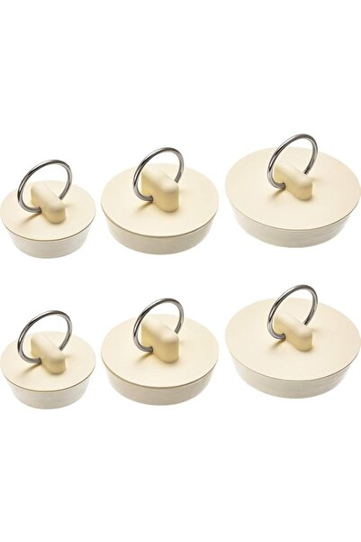 Generic Hicarer 6 Pieces Rubber Sink Stopper Set Drain Plug with Hanging Ring...