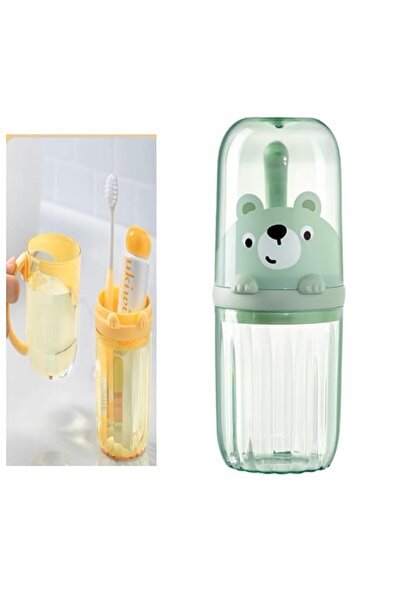 Generic حامل فرشاة أسنان للأطفال من POMN مع كوب لطيف وحامل فرشاة أسنان كهربائ...