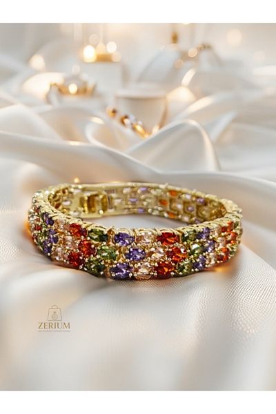 ZERİUM Stylish and Elegant Vip Model Colorful Bracelet