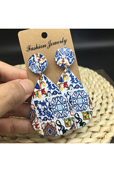 lor Cercei mari lemn model traditional