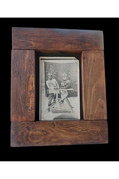 kho military design 20X25X4 Cm. Vintage Wooden Frame-Photo Holder (Table Top-Wall)