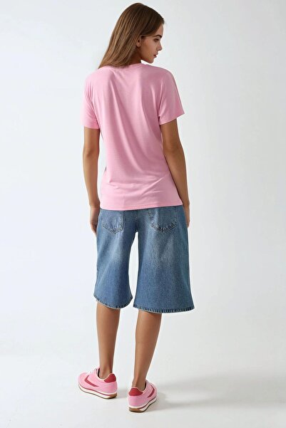 Hiccup Μπλουζάκι με κοντό μανίκι με λαιμόκοψη σε σχήμα V από μαλακό αναλώσιμο υλικό Busem Collection